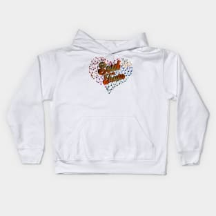 Colorful Heart Tone-Soul Train Kids Hoodie